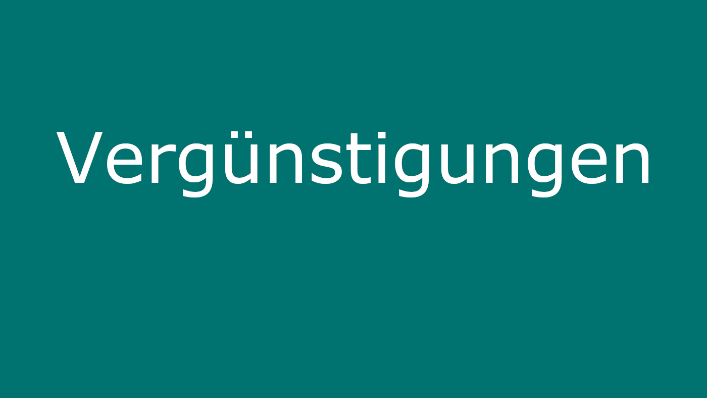 Vergünstigungen Kachelbild
